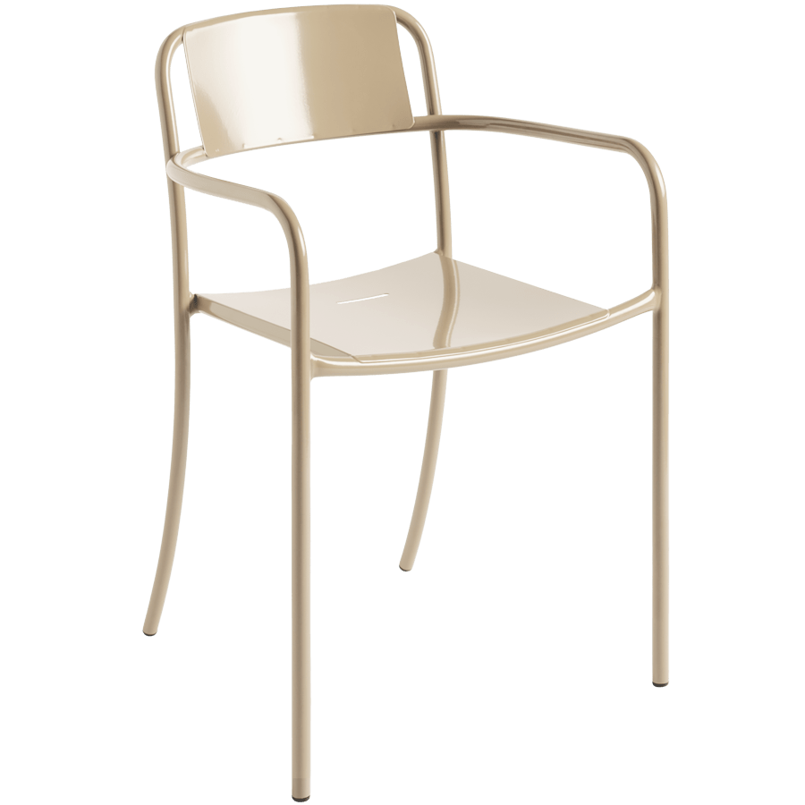 TOLIX PATIO SOLID ARMCHAIR - DYKE & DEAN