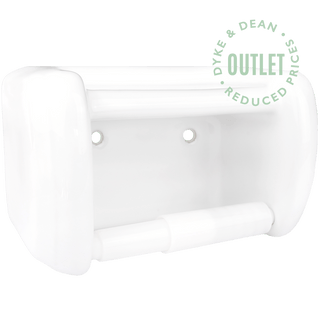 TRADITIONAL PORCELAIN TOILET ROLL HOLDER WHITE OUTLET - DYKE & DEAN