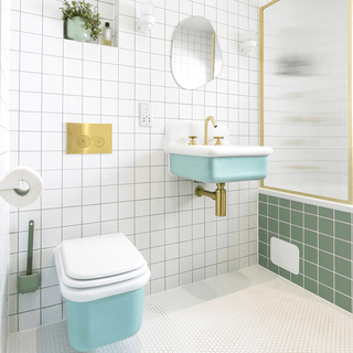 TRUE LITE CERAMIC WALL HUNG TOILET WHITE - DYKE & DEAN