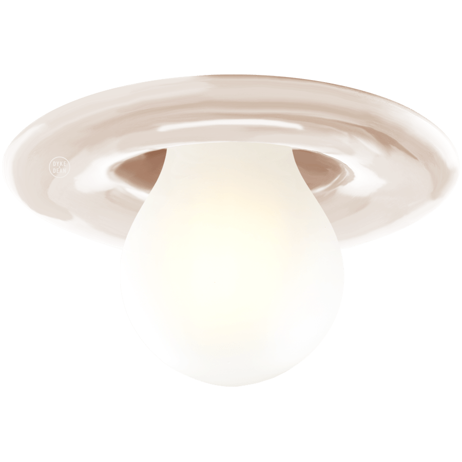 VINTAGE CERAMIC CEILING SPOT LIGHT E27 - DYKE & DEAN