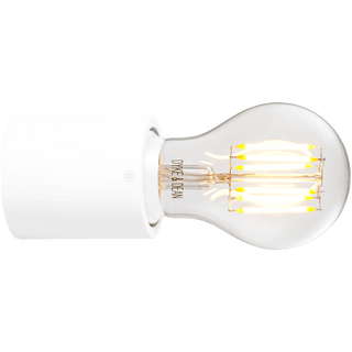 WHITE WATERPROOF E27 LAMP HOLDER - DYKE & DEAN