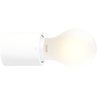 WHITE WATERPROOF E27 LAMP HOLDER - DYKE & DEAN