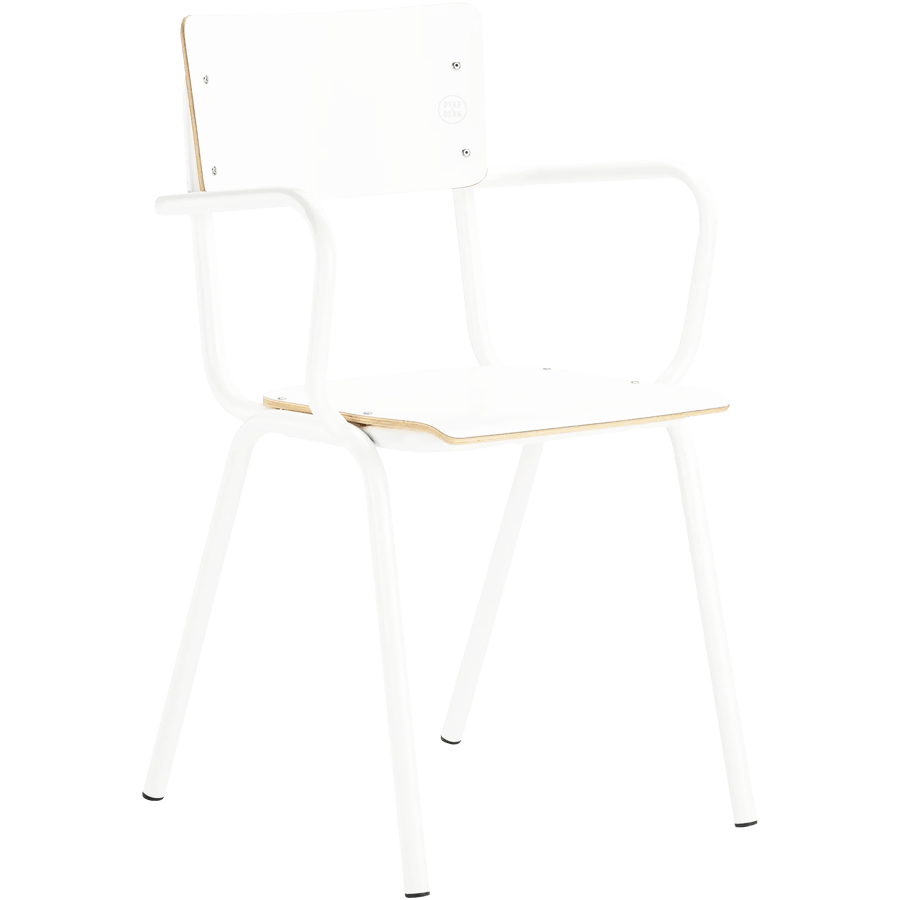 ZERO CHAIR WHITE WITH WHITE ARMS - DYKE & DEAN