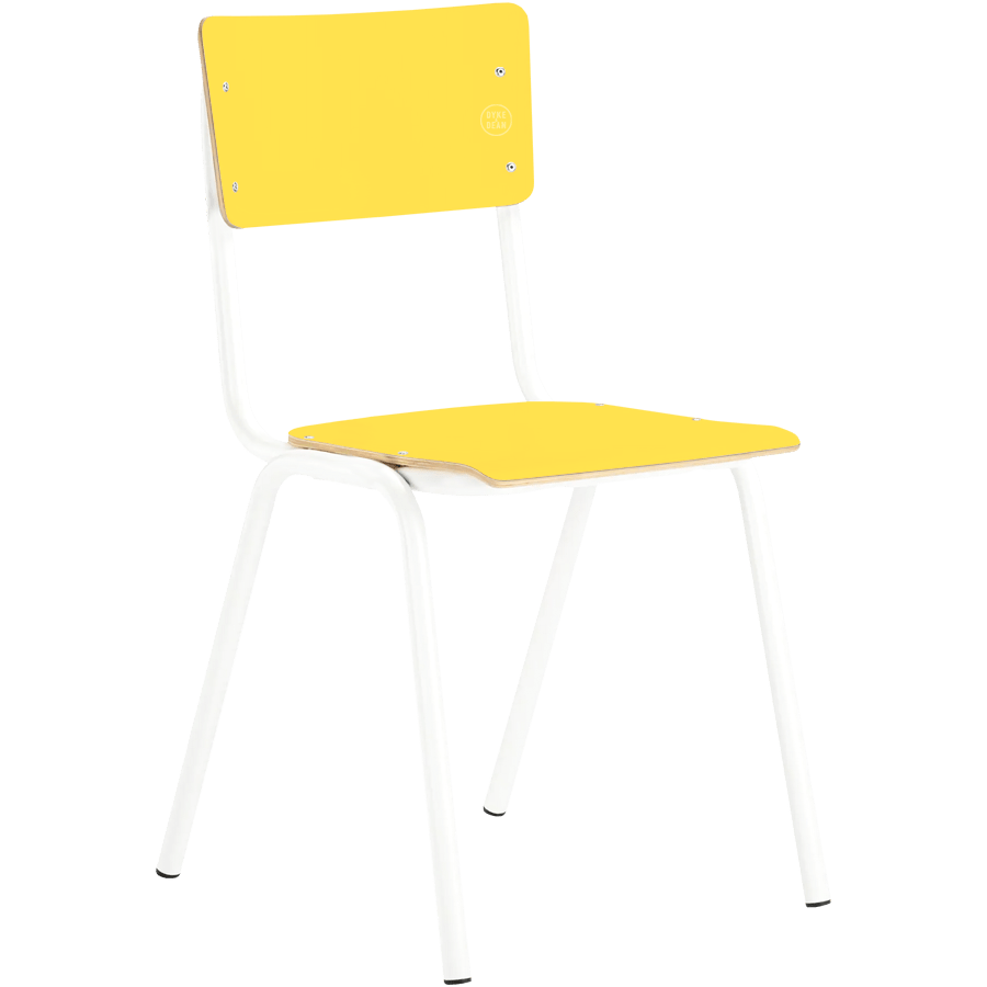 ZERO CHAIR YELLOW WITH WHITE LEGS - DYKE & DEAN