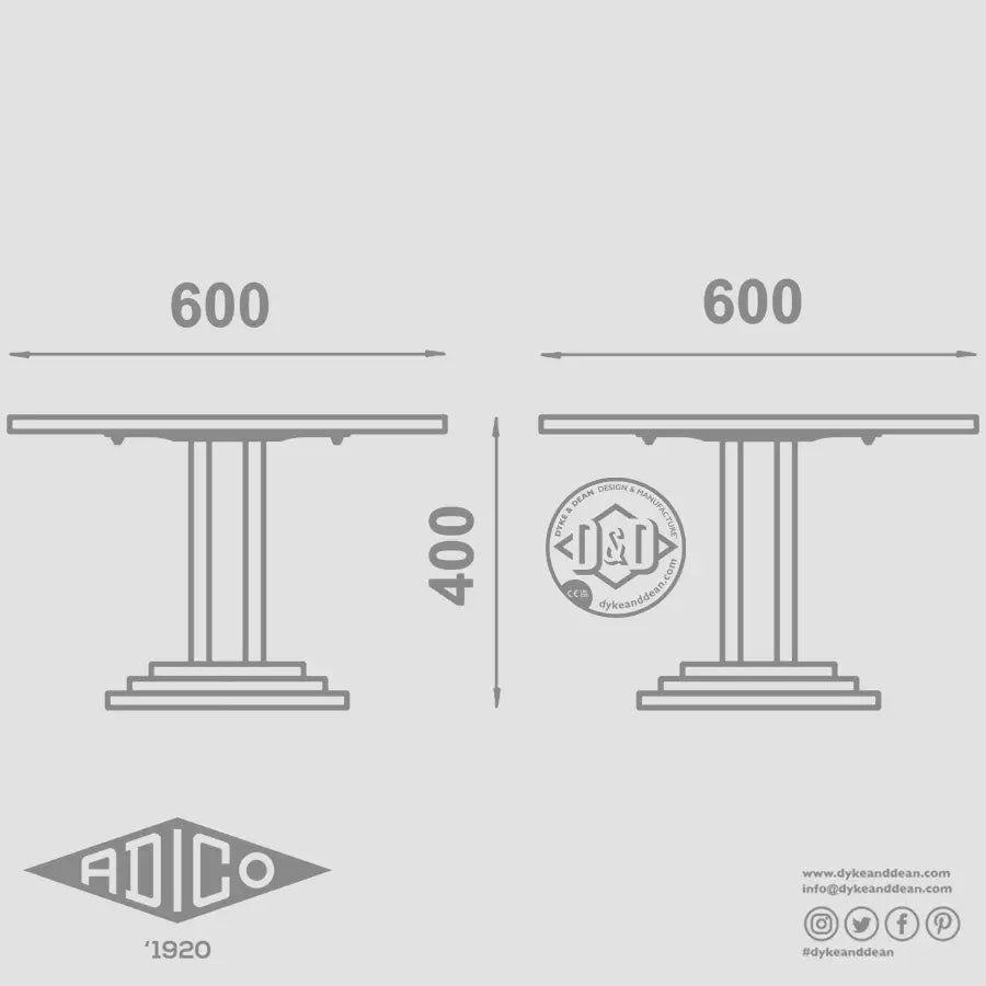 ADICO 282-B LOW ROUND TABLE - DYKE & DEAN