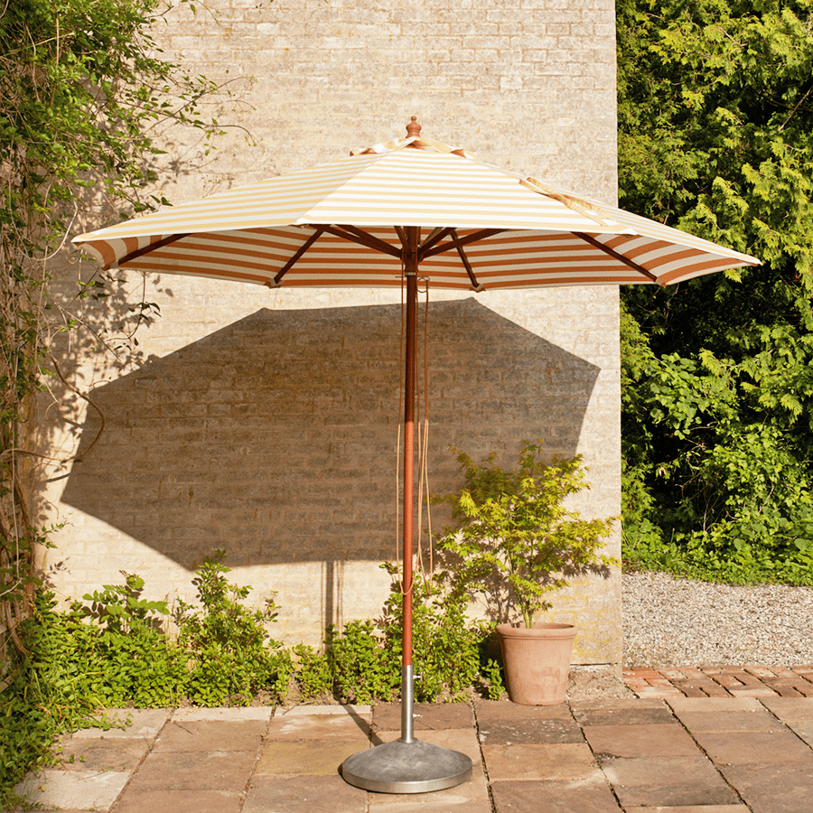 ATLANTIS UMBRELLA GOLDEN YELLOW STRIPES Ø330 - DYKE & DEAN