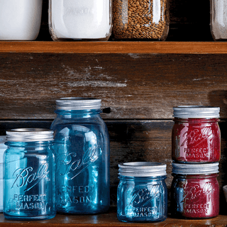 BALL MASON BLUE GLASS JAR 473ML - DYKE & DEAN