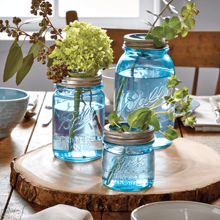 BALL MASON BLUE GLASS JAR 473ML - DYKE & DEAN