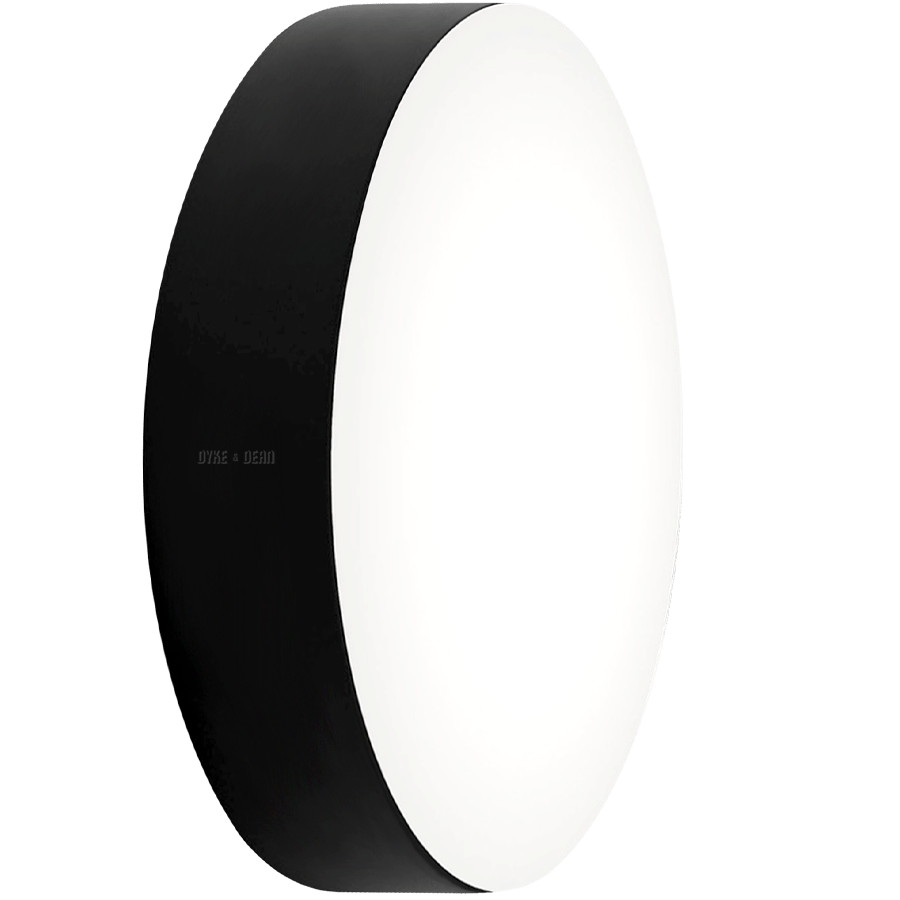 BLACK DISC WALL & CEILING LIGHT 540MM - DYKE & DEAN