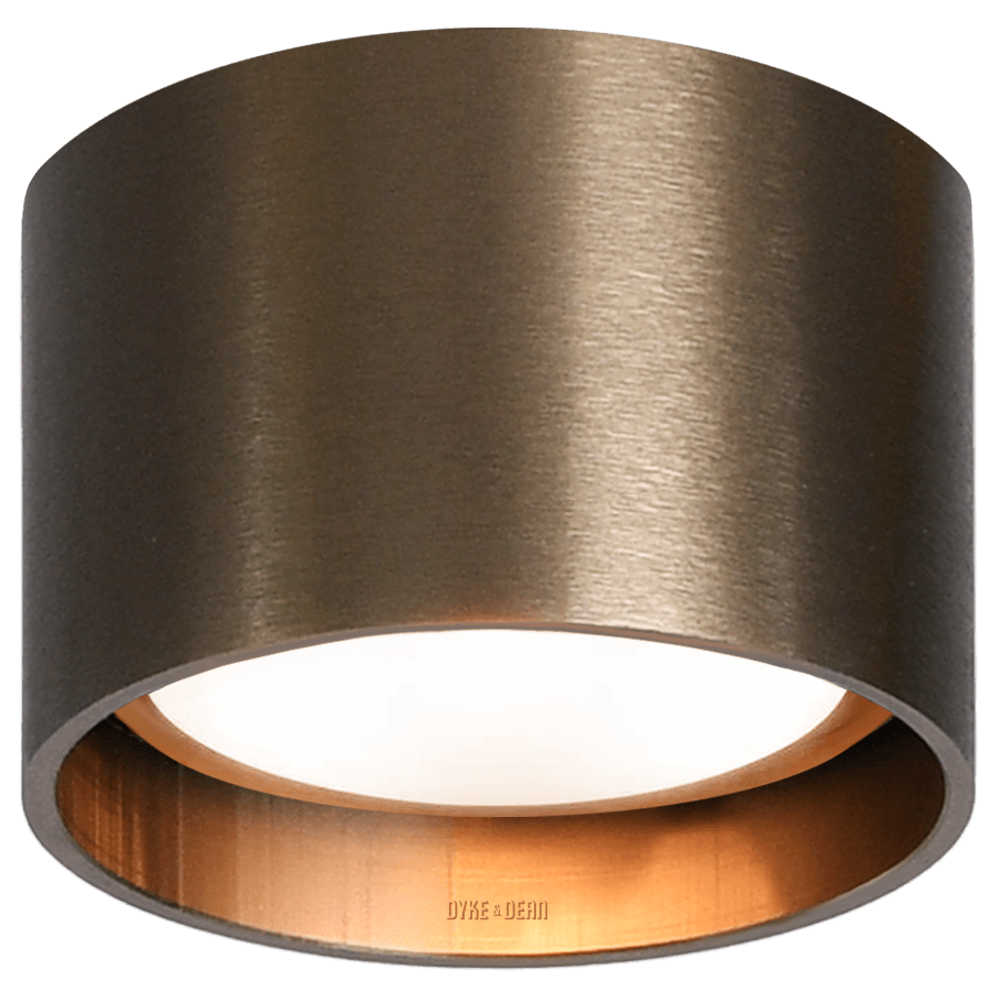 CEILING PUCK LIGHT BRONZE - DYKE & DEAN