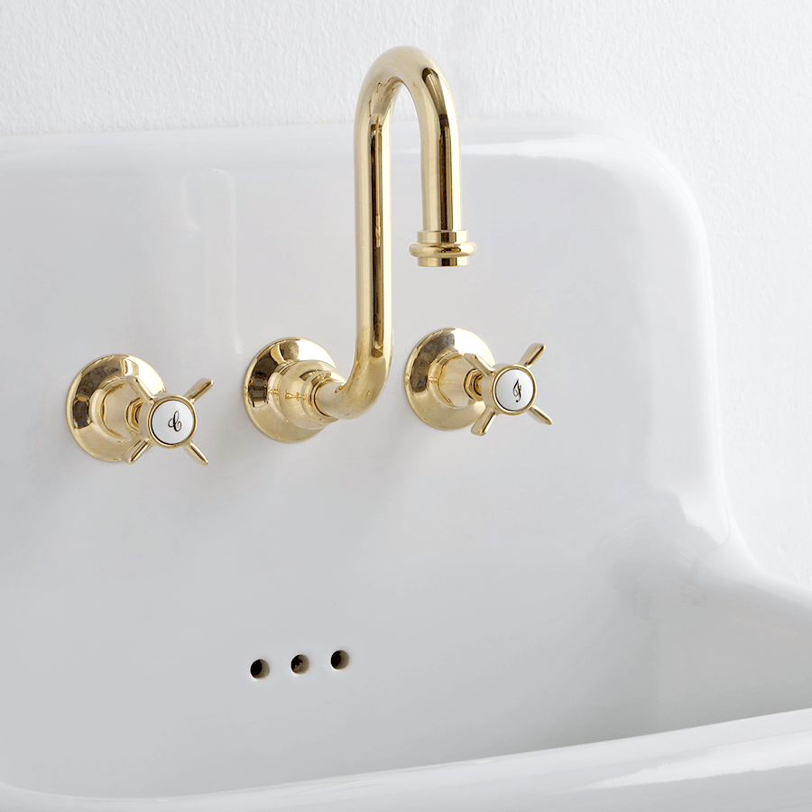 CERAMIC MOUNTED MEDIUM SINK WHITE - DYKE & DEAN