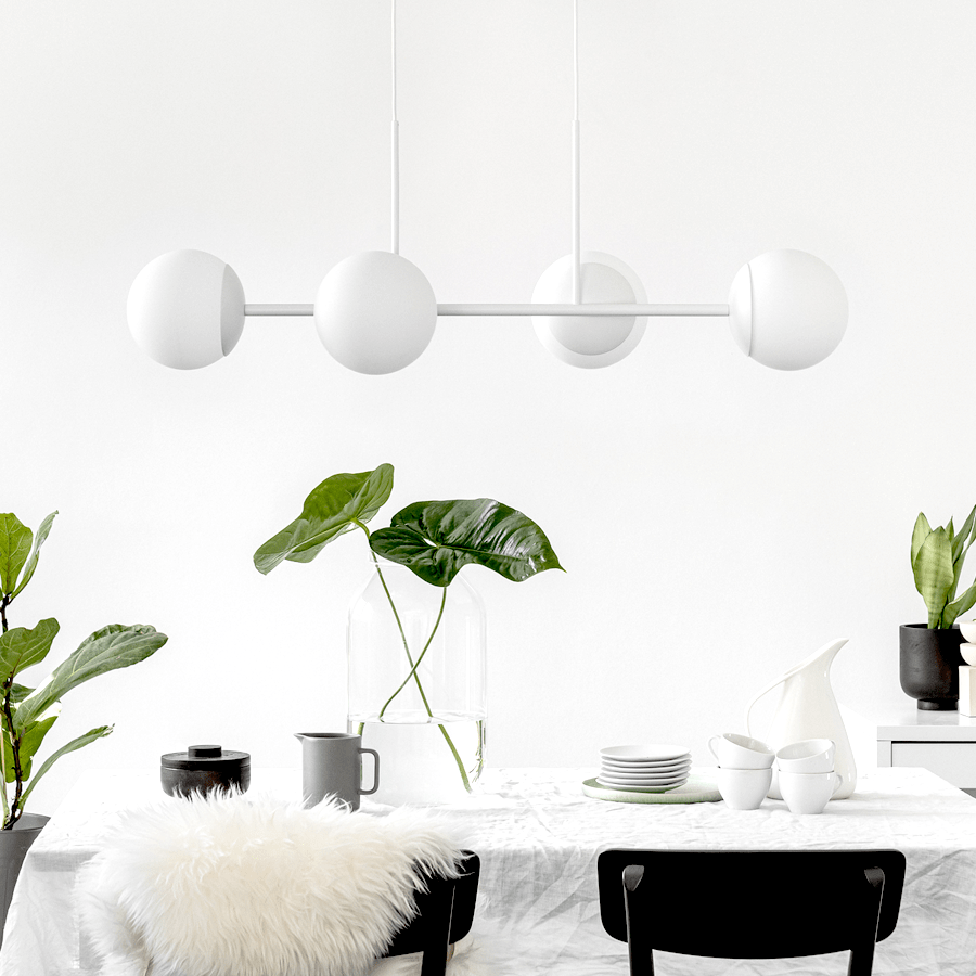 COLLECTIVE GLOBE PENDANT WHITE - DYKE & DEAN