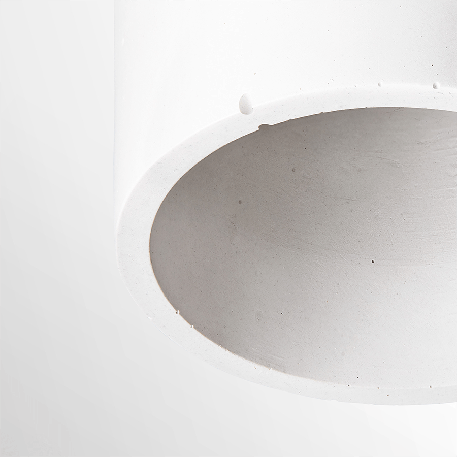 CONCRETE CYLINDER CEILING WHITE - DYKE & DEAN