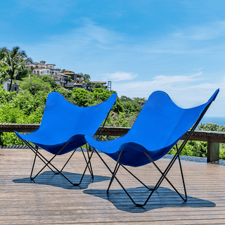 CUERO BUTTERFLY OUTDOOR ATLANTIC BLUE CHAIR - DYKE & DEAN