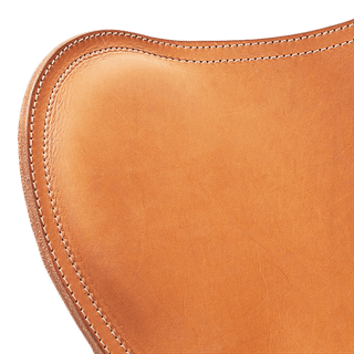 CUERO FLYING GOOSE STOOL TAN LEATHER - DYKE & DEAN