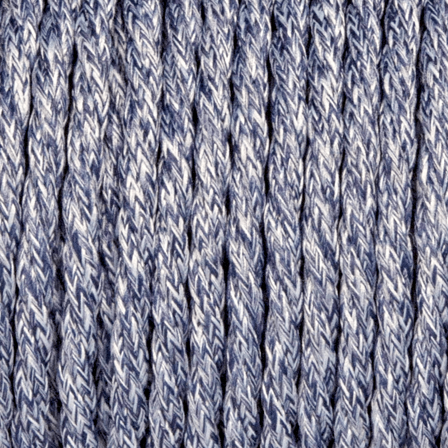 DENIM BLUE TWISTED FABRIC CABLE - DYKE & DEAN