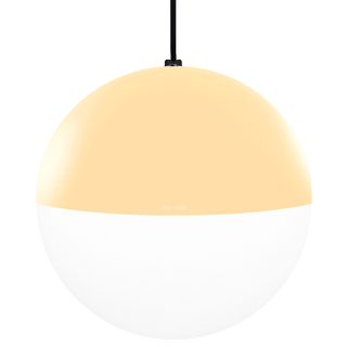 DOME CAPPED OPAL GLOBE PENDANT BESPOKE COLOUR 300MM - DYKE & DEAN