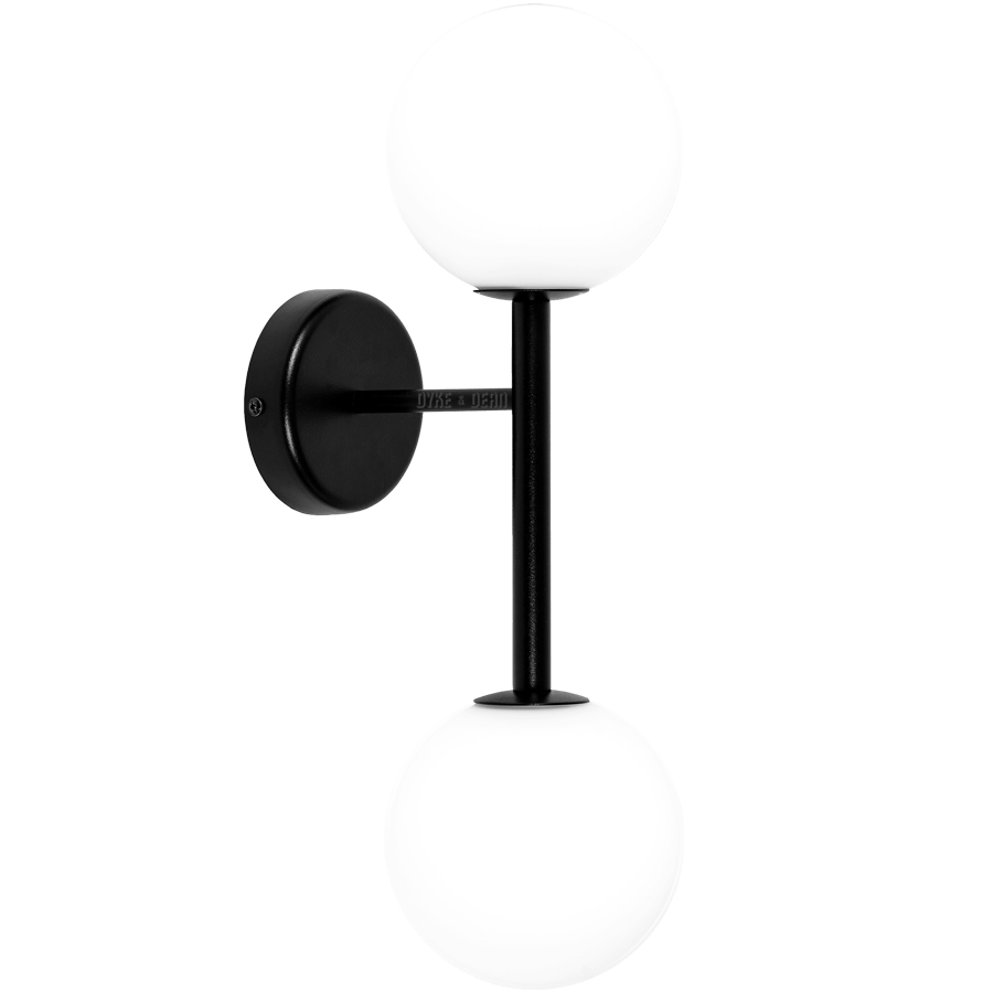 DOUBLE LANTERN GLOBE ROD WALL LIGHT - DYKE & DEAN