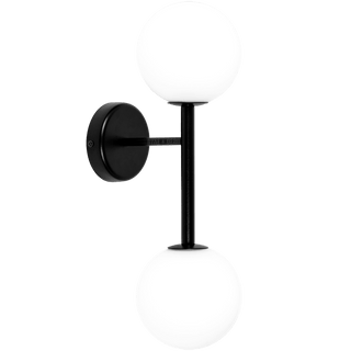 DOUBLE LANTERN GLOBE ROD WALL LIGHT - DYKE & DEAN