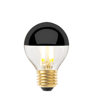 DYKE & DEAN LED BLACK CAP E27 GOLF BALL BULB - DYKE & DEAN