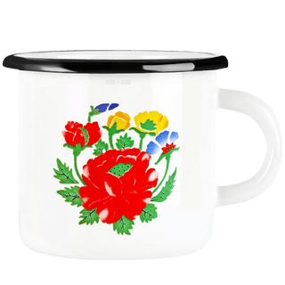 ENAMEL FLOWER MUG - DYKE & DEAN