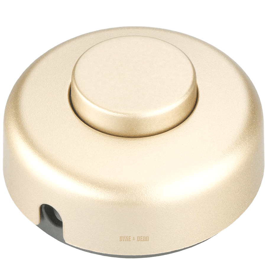 GOLD FOOT INLINE LAMP LIGHT SWITCH - DYKE & DEAN