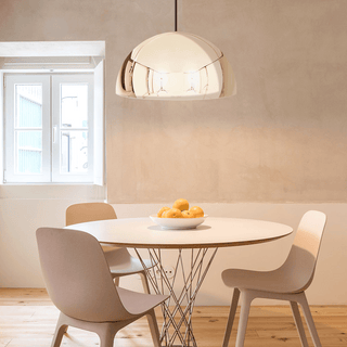 HEMISPHERE DOME PENDANT LIGHT BRASS 500MM - DYKE & DEAN