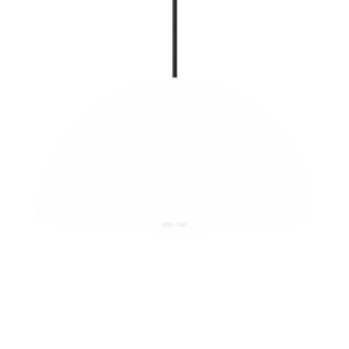 HEMISPHERE DOME PENDANT LIGHT WHITE 300MM - DYKE & DEAN