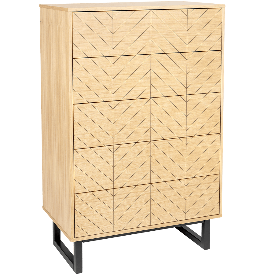 HERRINGBONE HIGHBOARD CABINET OAK - DYKE & DEAN