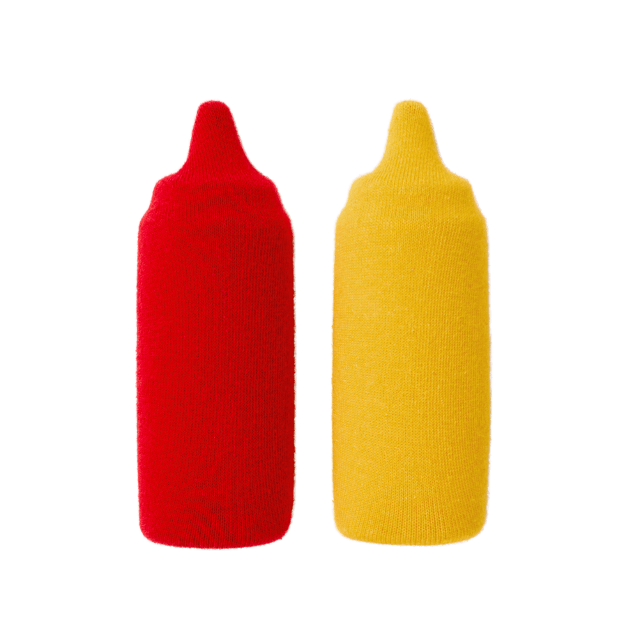 KETCHUP & MUSTARD SOCKS - 2 PAIRS - DYKE & DEAN