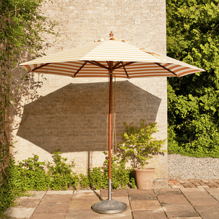 MESSINA UMBRELLA GOLDEN YELLOW STRIPES Ø270 - DYKE & DEAN