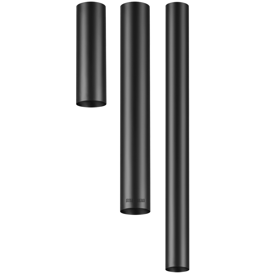 METAL TUBE BATON CEILING LIGHTS BLACK - DYKE & DEAN