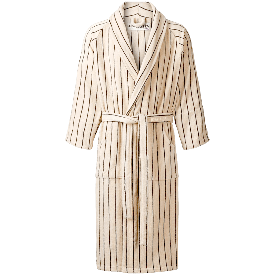 NARAM BATH ROBES CREME & INK - DYKE & DEAN