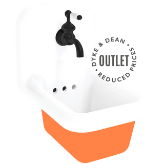 NARROW CERAMIC SINK WALL MOUNTED OUTLET - DYKE & DEAN