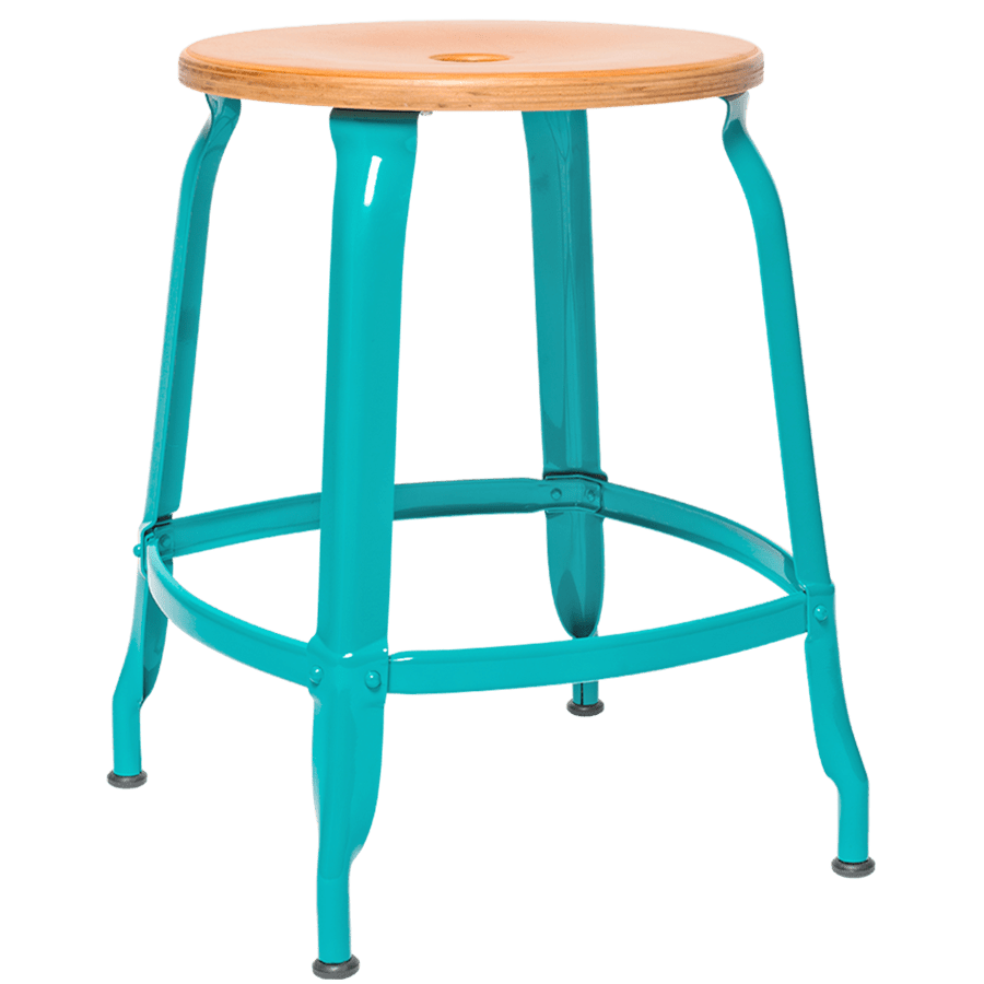 NICOLLE STOOL WOODEN SEAT 45cm - DYKE & DEAN