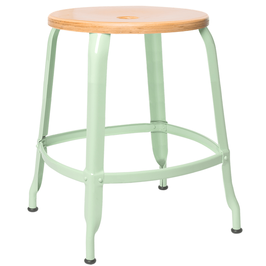 NICOLLE STOOL WOODEN SEAT 45cm - DYKE & DEAN