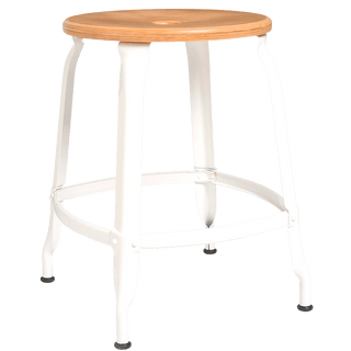 NICOLLE STOOL WOODEN SEAT 45cm - DYKE & DEAN