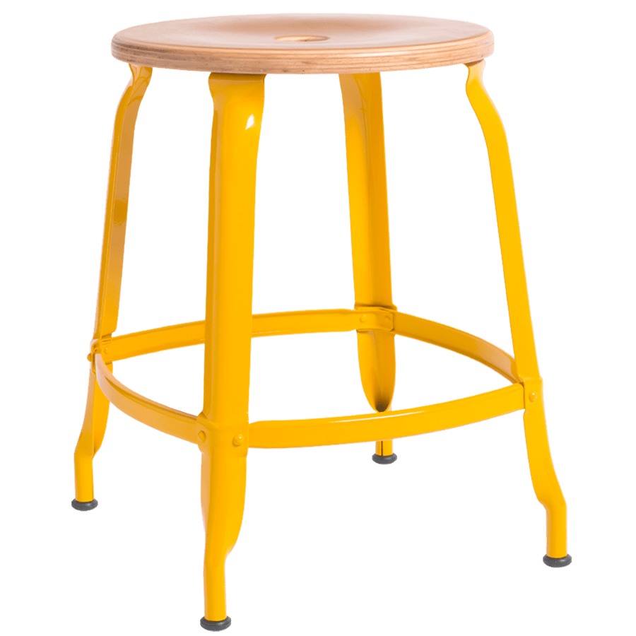 NICOLLE STOOL WOODEN SEAT 45cm - DYKE & DEAN