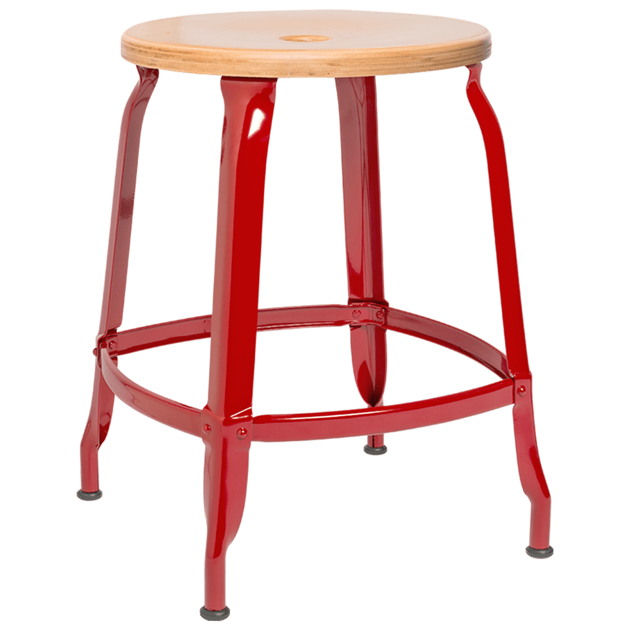 NICOLLE STOOL WOODEN SEAT 45cm - DYKE & DEAN