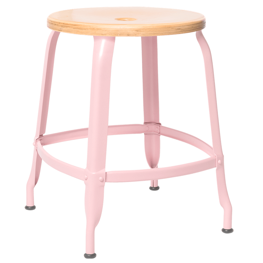 NICOLLE STOOL WOODEN SEAT 45cm - DYKE & DEAN