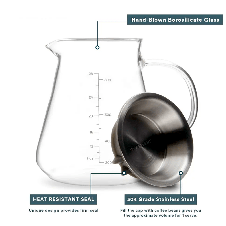 OVALWARE RJ3 RANGE SERVER 800ml - DYKE & DEAN