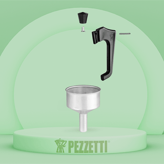 PEZZETTI ESPRESSO COFFEE MAKER DOVE GREY 3 CUP - DYKE & DEAN