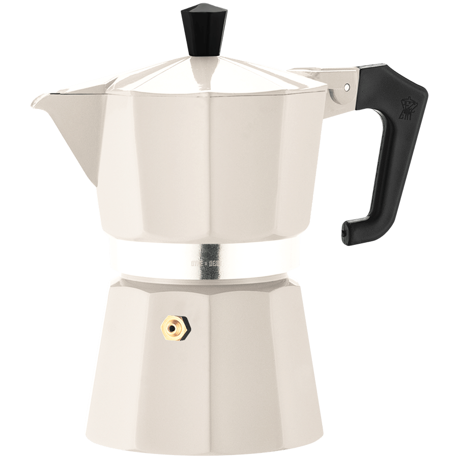 PEZZETTI ESPRESSO COFFEE MAKER DOVE GREY 3 CUP - DYKE & DEAN