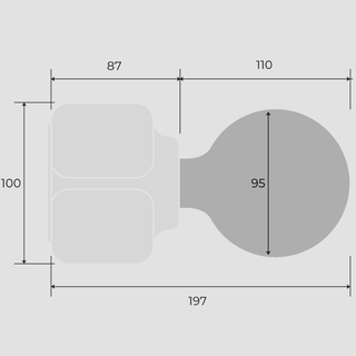 PORCELAIN CUBUS WALL & CEILING LAMP - DYKE & DEAN