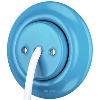 PORCELAIN WALL CABLE GLAND SOCKET AZURE - DYKE & DEAN