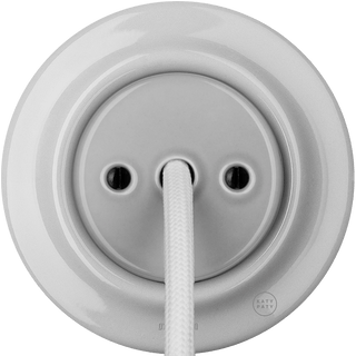 PORCELAIN WALL CABLE GLAND SOCKET GREY - DYKE & DEAN