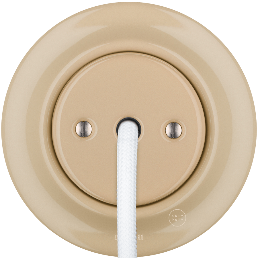 PORCELAIN WALL CABLE GLAND SOCKET SAND - DYKE & DEAN