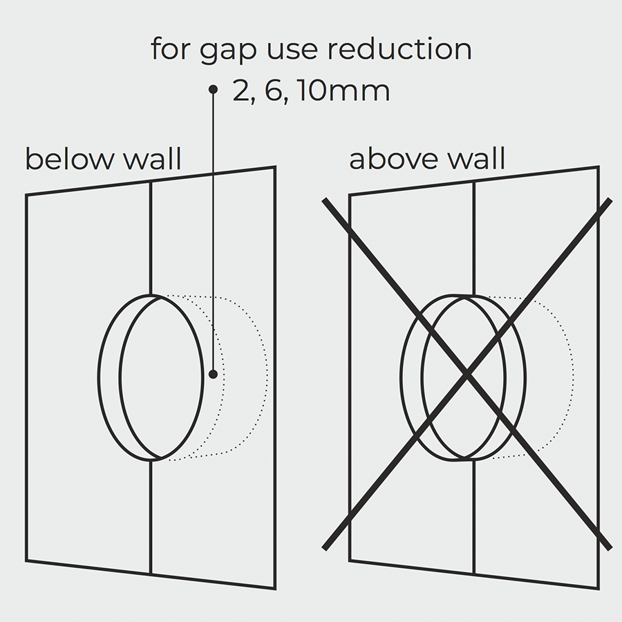 PORCELAIN WALL CABLE MOTION SENSOR BRICK RED - DYKE & DEAN