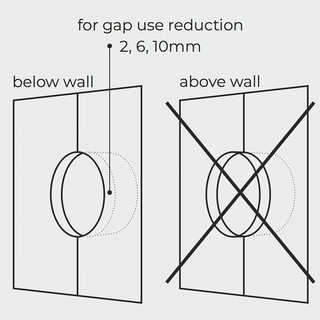 PORCELAIN WALL CABLE MOTION SENSOR CHROME - DYKE & DEAN