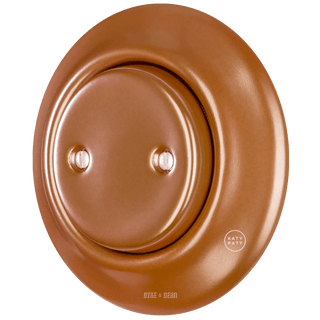 PORCELAIN WALL END PLUG SOCKET COPPER - DYKE & DEAN